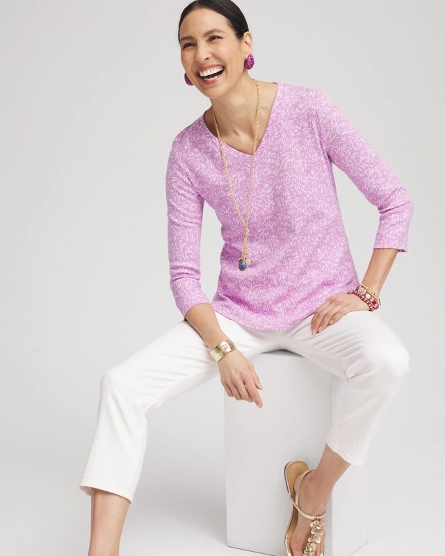 Pima 3/4 Sleeve Everyday Tee - image 2